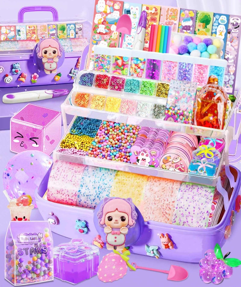 ZiZa Cute Nano Tape Bubble Kit for Kids with Box  Nano Tape Squishy Maker Kit  Nano Bubble Tape Kit  Nano Tape Bubbles - Image 1